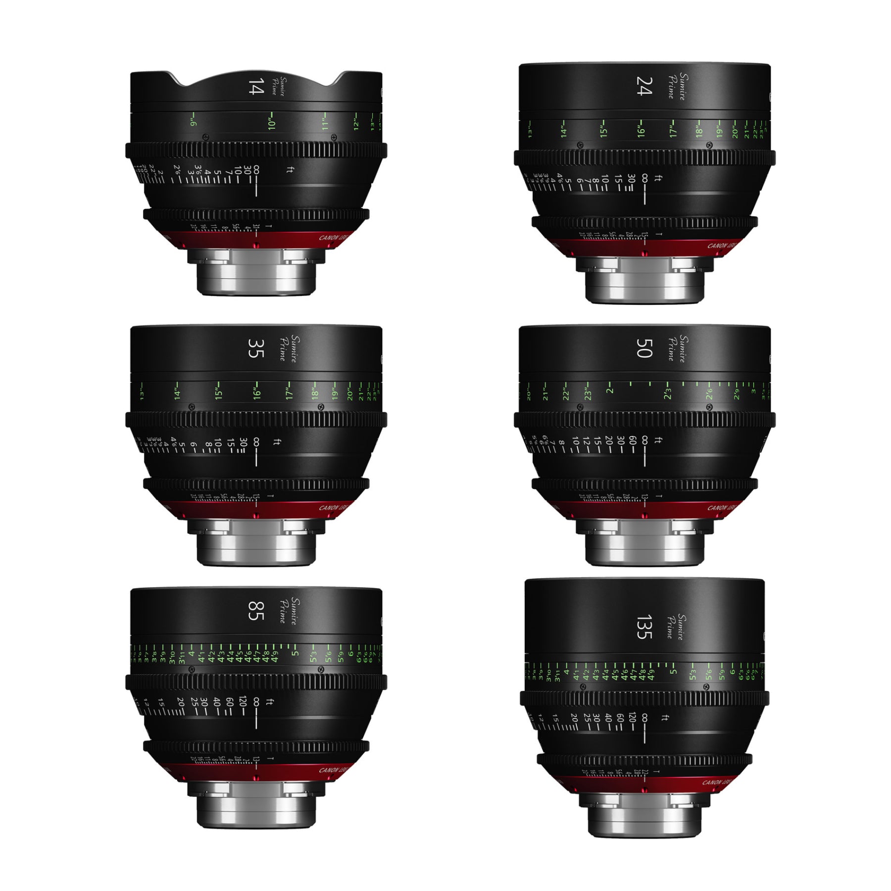 Rent Canon Sumire CN-E PL Mount Lens Kit 14mm, 24mm, 35mm, 50mm
