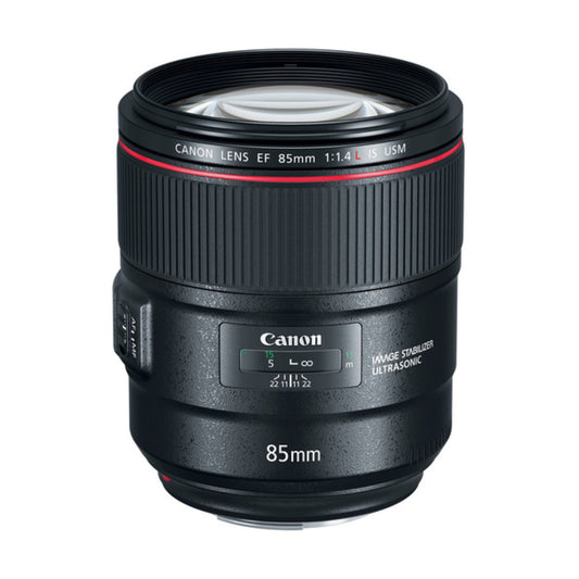 Canon 85mm. 1.4 ef lens for hire at Topic Rentals