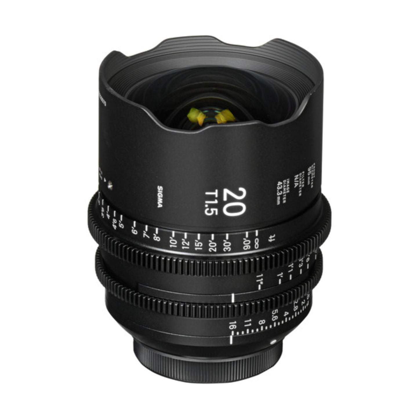 Sigma Cine FF 20mm T 1.2 EF mount lens hire