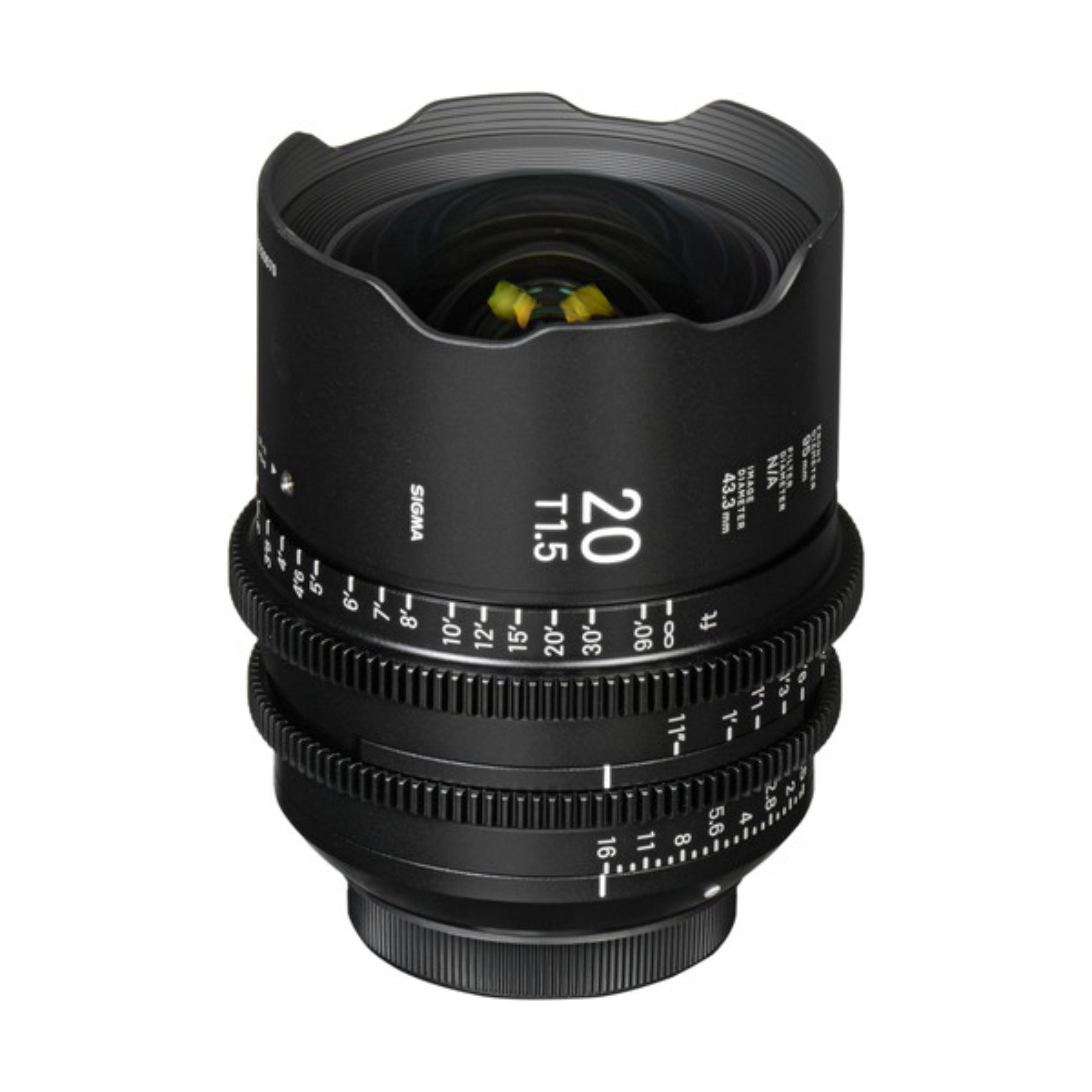 Sigma Cine FF 20mm T 1.2 EF mount lens hire