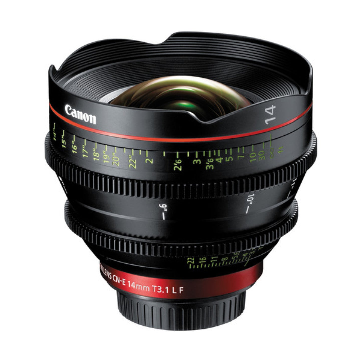 Canon CN-E 14mm T 3.1 EF lens for hire at Topic Rentals