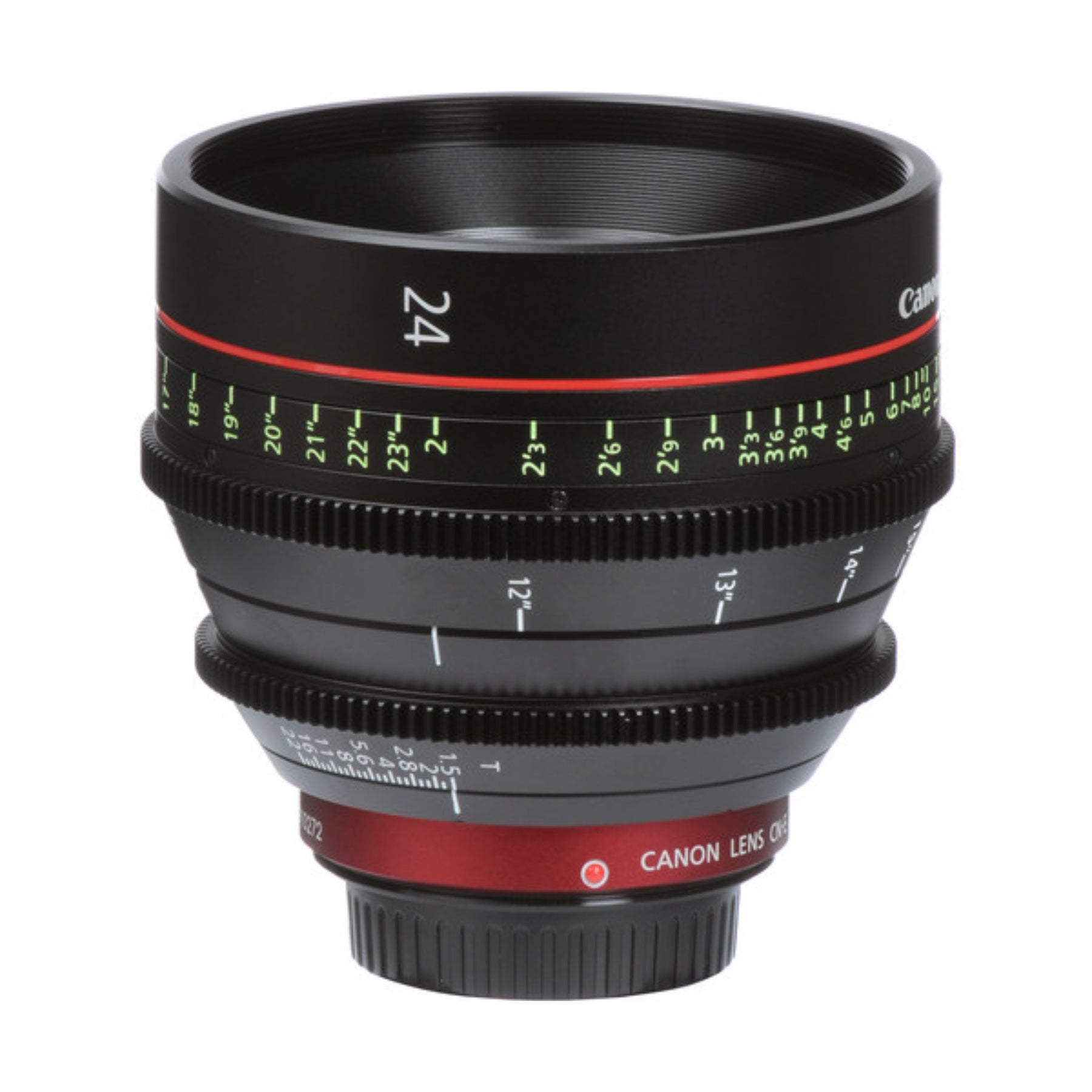 Canon CN-E 24mm T 1.5 EF lens for hire at Topic Rentals
