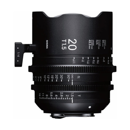Sigma Cine FF 20mm T 1.2 EF mount lens hire